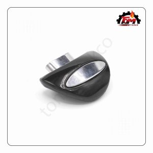 دسته بغل کتري نگين بيضي مشکي