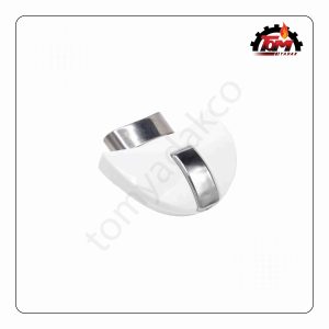 دسته بغل کتري نگين دار سفيد